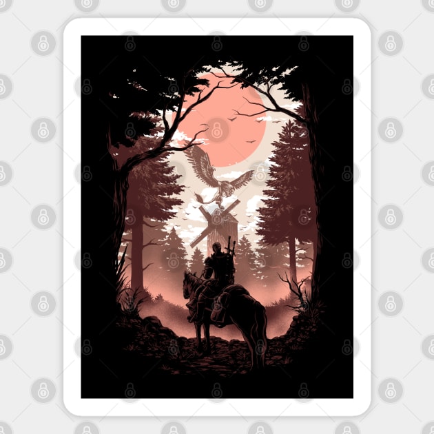 The Wild Hunt Magnet by Findtees